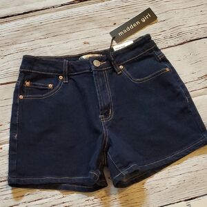 🆕️ Madden Girl High Rise Navy Jean Shorts